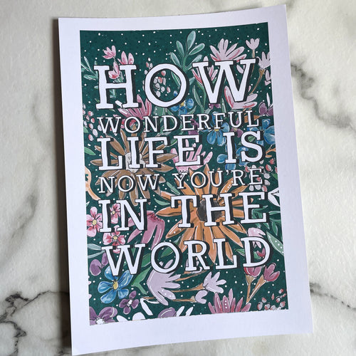 A4 How Wonderful Life Is