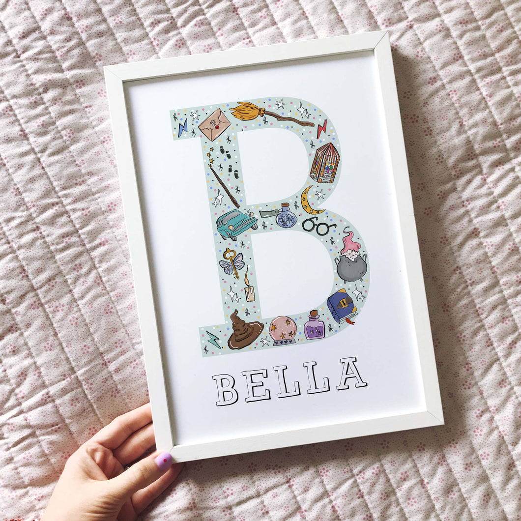 Personalised Harry Potter Letter Print