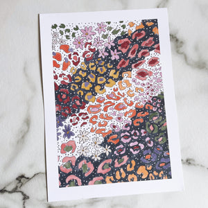 A4 Floral Animal all over pattern