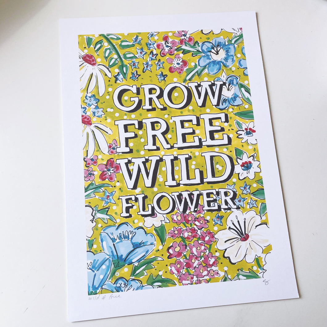 A4 Grow Free Wild Flower