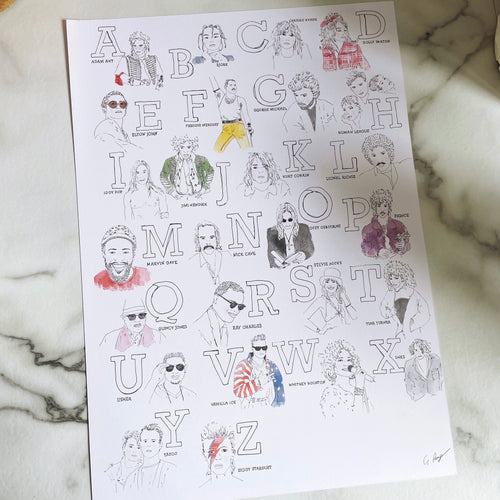 A5 ABC rock poster