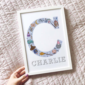 Personalised Harry Potter Letter Print