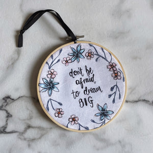Embroidery Hoop Embroidered Hanging