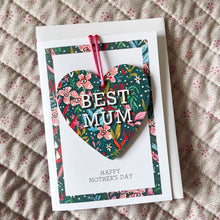 Personalised 'Best' Wooden Heart Decoration Cards