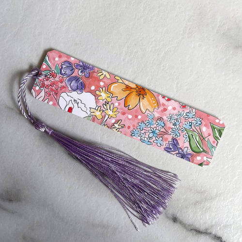 Sample Garden Floral Bookmark BLANK