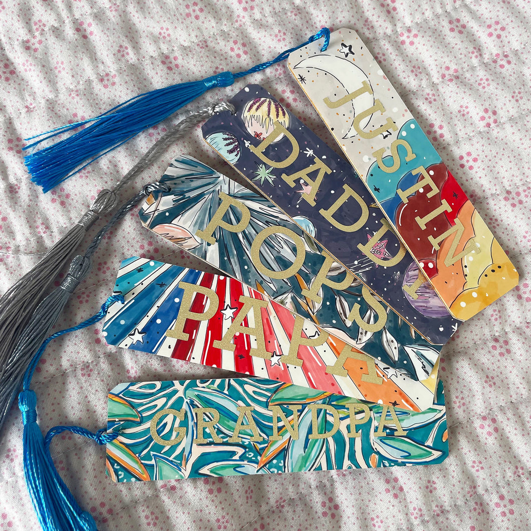 Personalised Father's Day Wooden Bookmark