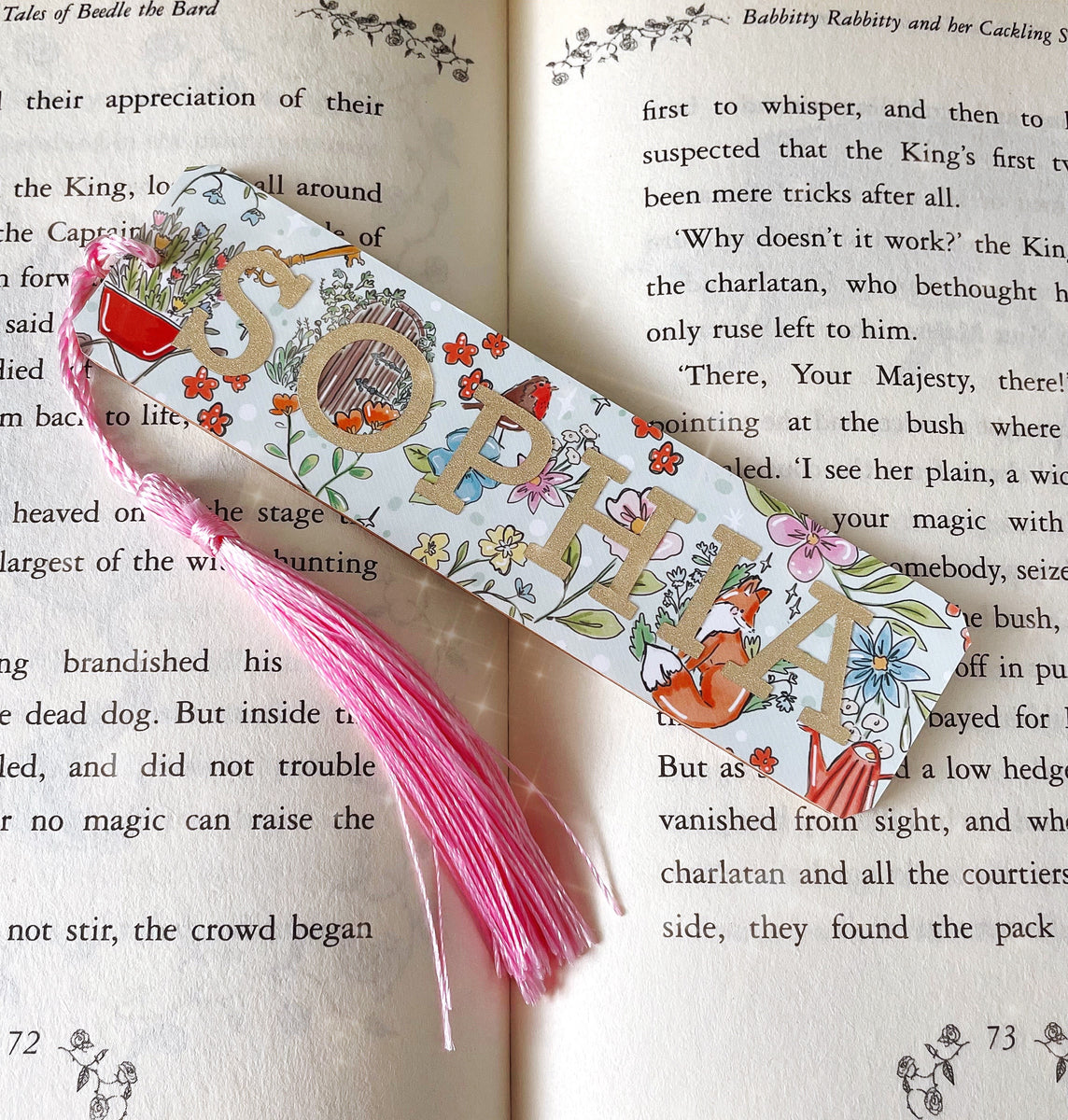 Personalised Secret Garden Bookmark – Gem Pang Illustration