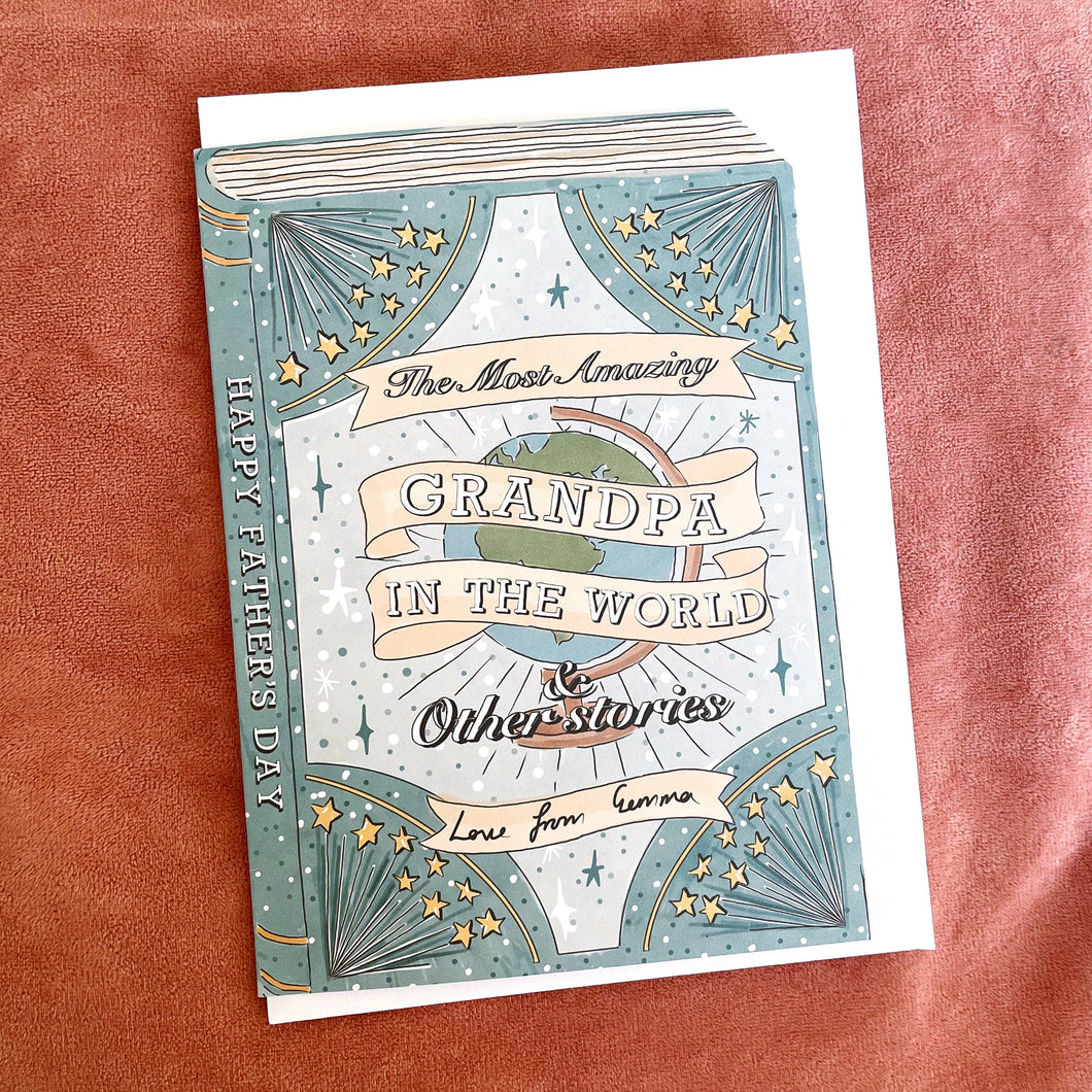 Personalised ‘Best In The World’ Father’s Day LARGE Book card