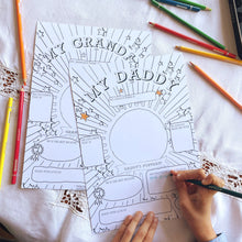 Personalised My 'DADDY' Colouring print