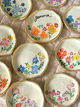 Personalised Pink/Lilac Floral Trinket Dish