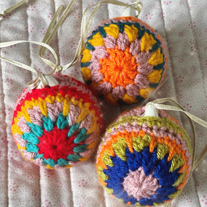 Crochet Granny Bauble workshop November 4th
