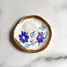 Personalised Purple and lilac floral Trinket Dish