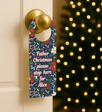 NEW Personalised Wooden Please Stop Here Door Hanger