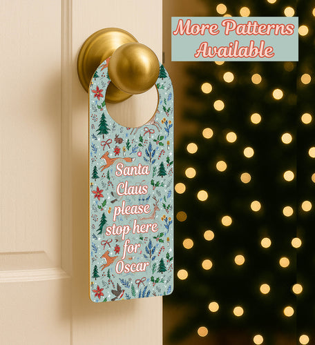 NEW Personalised Wooden Please Stop Here Door Hanger