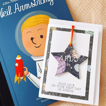 Personalised Back to School Wooden Star Decoration cards