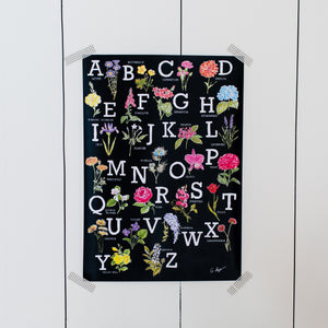 Floral ABC poster