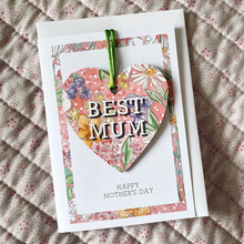 Personalised 'Best' Wooden Heart Decoration Cards