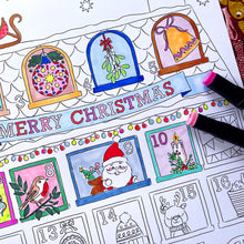 NEW Personalised Colouring in Advent Calendar House Design