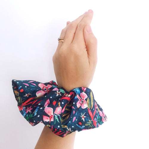 Limited Edition Hand Made Scrunchie Midsummer Floral