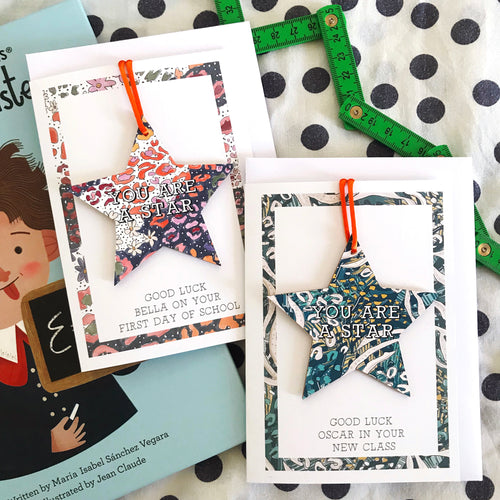 Personalised You Are A Star Wooden Star Decoration Cards