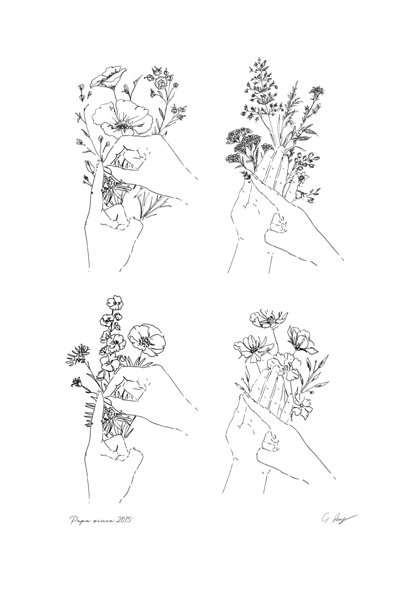 Papa in British Sign Language – Gem Pang Illustration