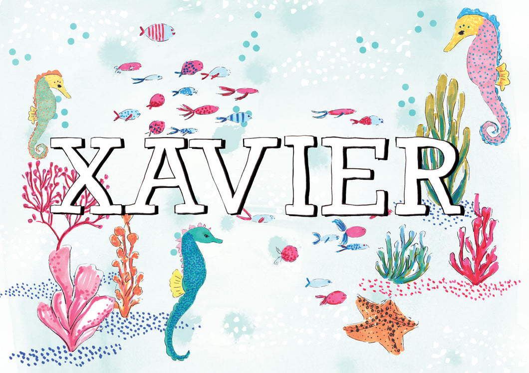 Underwater Personalised Name Print